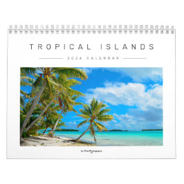 Calendário Fotografia das ilhas Tropicais 2026