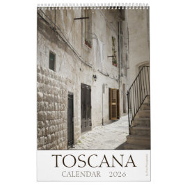 Calendário Fotografia de arte na Toscana 2026