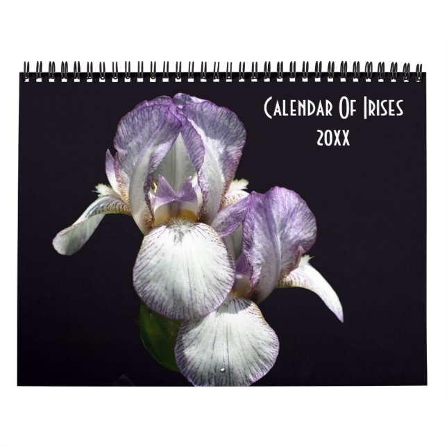 Calendário Fotografia de Flor de Íris (Capa)