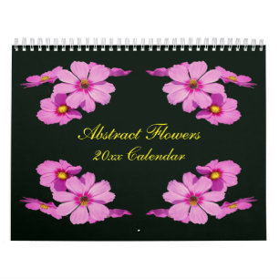 Calendário Fotografia de Flores Abstratas 
