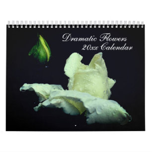Calendário Fotografia de Flores Dramáticas 