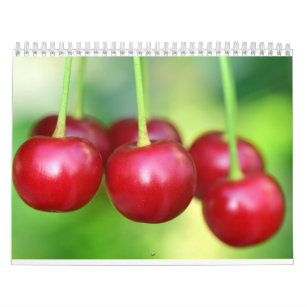 Calendário Fotografia de Frutas deliciosas em cerejas e Berri