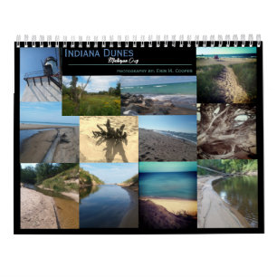Calendário Fotografia de Indiana Dunes Michigan