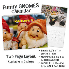 Calendário Fotografia de Jardim de Anões Fofos 