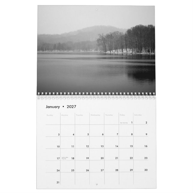 Calendário Fotografia de solo (Jan 2027)