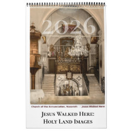 Calendário Fotografia de Viagem da Terra Santa Religiosa Cris