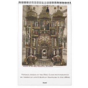 Calendário Fotografia de Viagem da Terra Santa Religiosa Cris