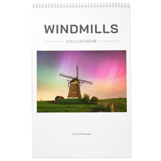 Calendário Fotografia de Windmills 2026 (Capa)