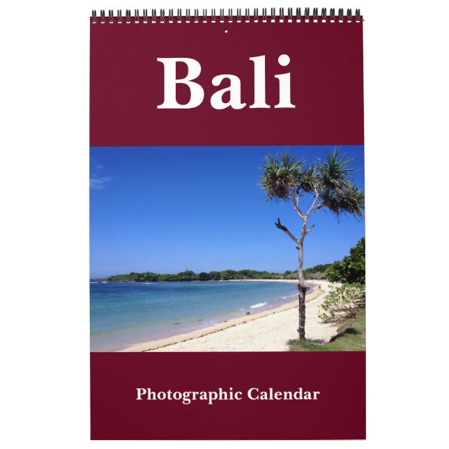 Calendário fotografia em bali (Capa)