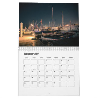 Calendário Fotografia Noturna de Port Townsend, WA