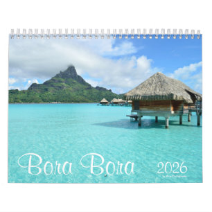 Calendário Fotografia paisagística Bora Bora 2026