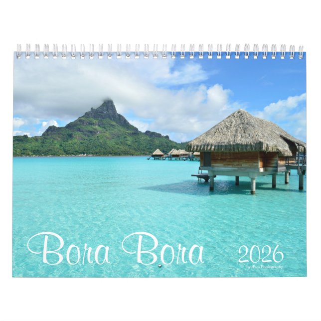 Calendário Fotografia paisagística Bora Bora 2026 (Capa)