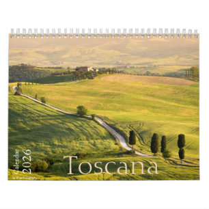 Calendário Fotografia paisagística da Toscana 2026