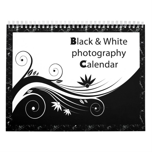Calendário Fotografia preta & branca (Capa)