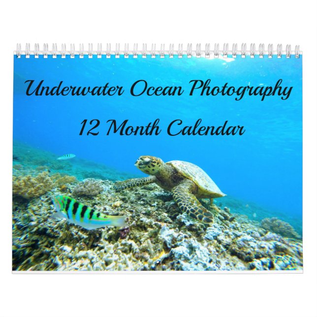 Calendário Fotografia subaquática do oceano (Capa)