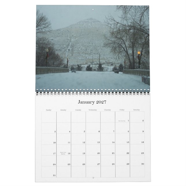 Calendário Fotografias de Colorado (Jan 2027)