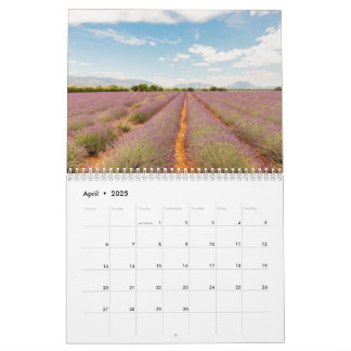 Calendário Fotografias de lavanda do festival France Home Dec