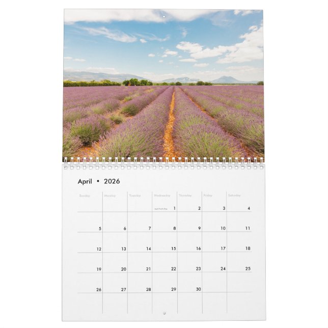 Calendário Fotografias de lavanda do festival France Home Dec (Abr 2026)