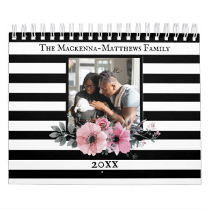Calendário Fotografias Florais Personalizadas Crie o seu próp