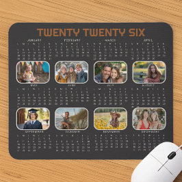 Calendário Fotográfico 2026 Ano de Cheio Mousepad