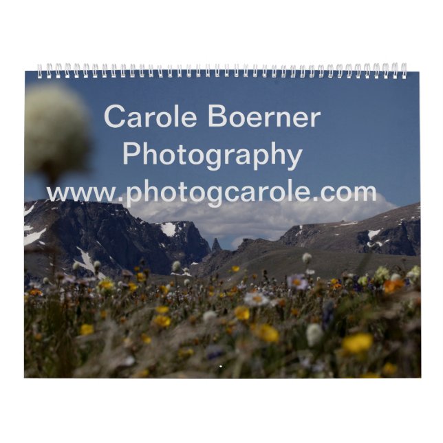 Calendário Fotográfico de Montana e Yellowstone NP (Capa)