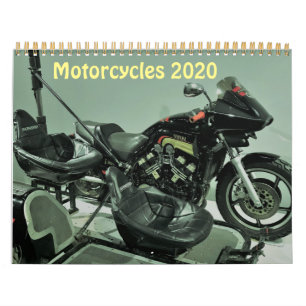 Calendário fotográfico de motociclos