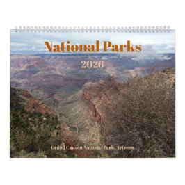 Calendário Fotográfico de Parques Nacionais de 12 