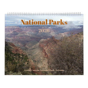 Calendário Fotográfico de Parques Nacionais de 12