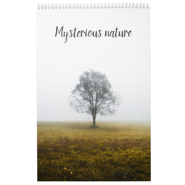 Calendário fotográfico misterioso do cenário natur (Capa)