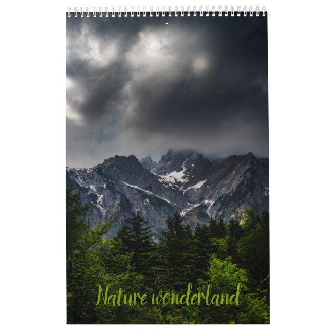 Calendário fotográfico paisagístico da Nature WWla (Capa)