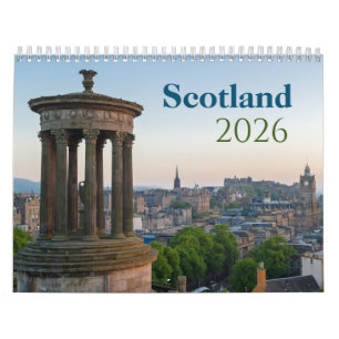 Calendário Fotográfico para 2026 na Escócia