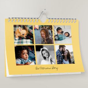 Calendário Fotos da família personalizada 2025 criam as suas