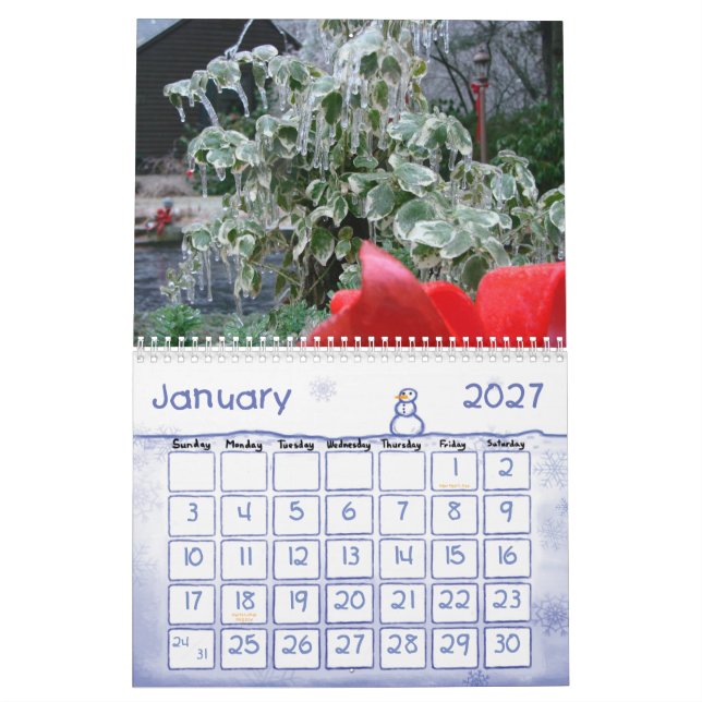 Calendário Fotos da natureza (Jan 2027)
