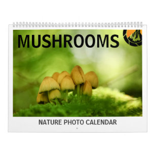 Calendário Fotos de Cogumelos na Natureza 2027