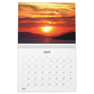 Calendário Fotos Lindo do Sunset