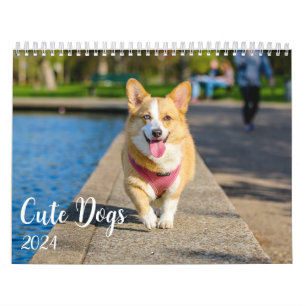 Calendário Fotos Modernas de Cachorro Cortado 2024