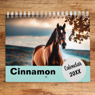 Calendário Fotos Personalizadas de Cavalo Ano Crie as Suas