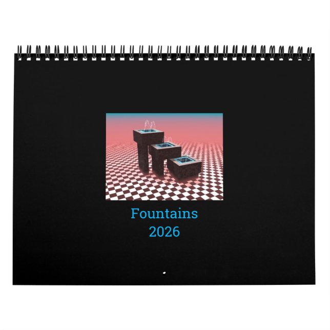 Calendário Fountains 2026 (Capa)