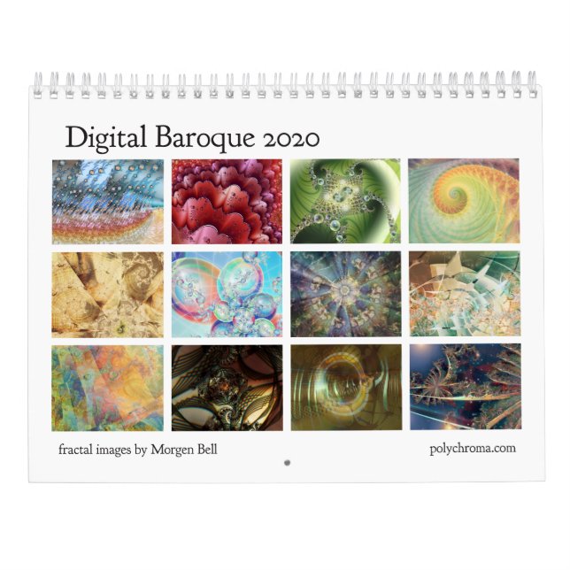 Calendário Fraco Digital Barroco 2020 (Verso)