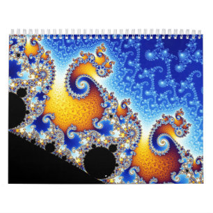 Calendário Fractal espiral dobro satélite ajustado de