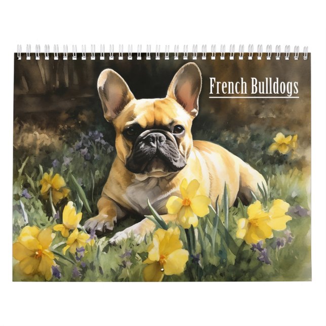 Calendário francês dos Bulldog, a qualquer ano (Capa)