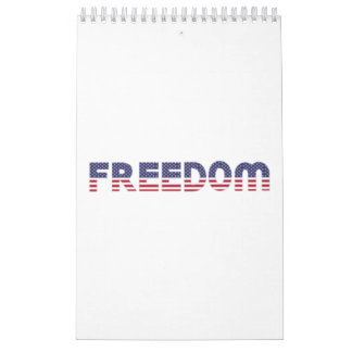 Calendário Freedom American Flag for Patriotic & Liberty Gift