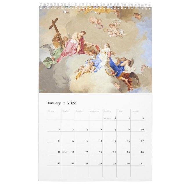 Calendário Fresco dos monastérios bávaros (Jan 2026)