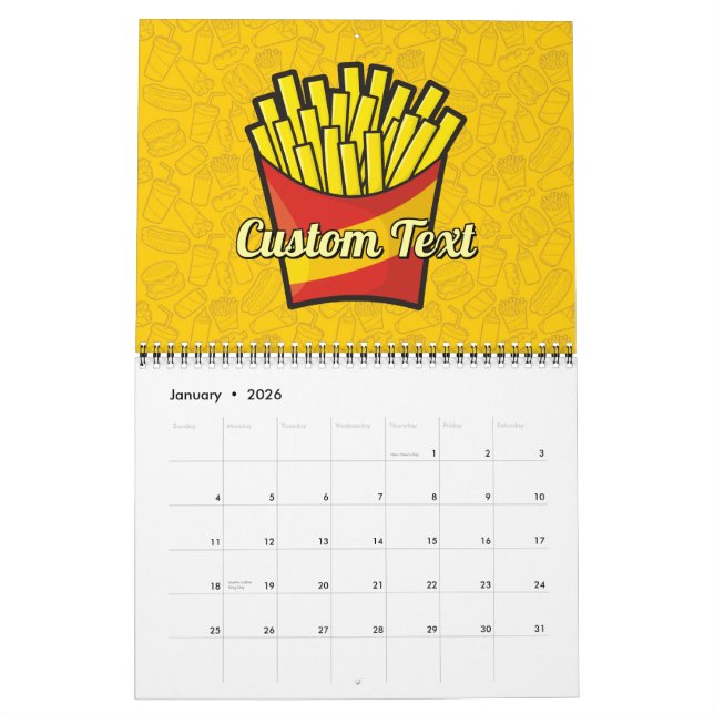 Calendário Fries franceses (Jan 2026)