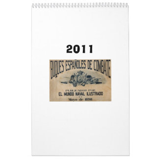 Calendário Frota espanhola 1898