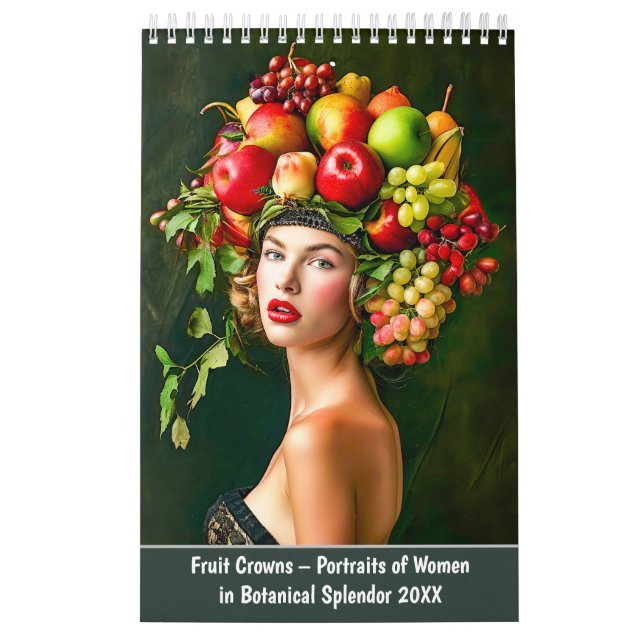 Calendário Fruit Crowns – Portraits of Women in Botanical Spl (Capa)