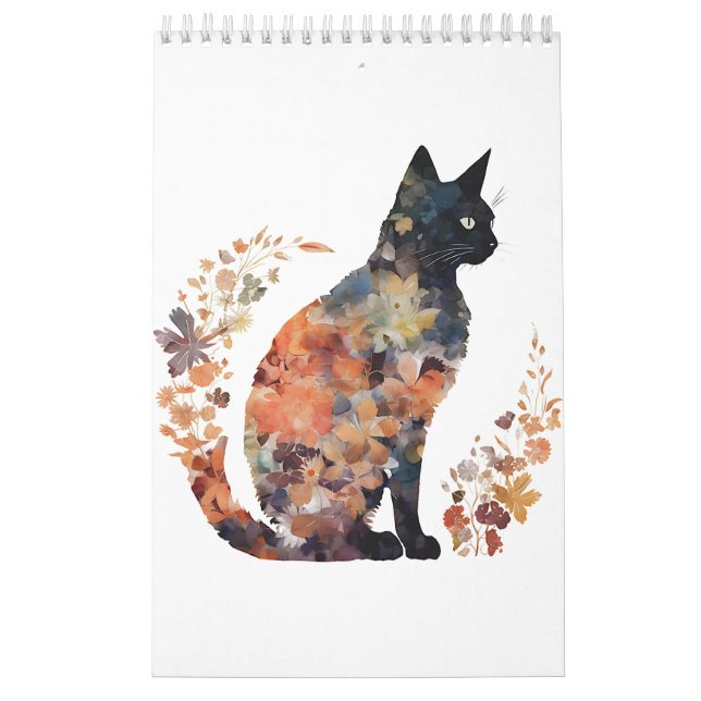 Calendário Fumos Flores Florais de Gato Preto (Capa)