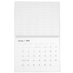 Calendário Fundo branco com um padrão repetitivo de pequeno