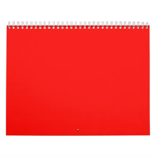 Calendário Fundo de Blu Vermelho Wt com vários cores em um Ca