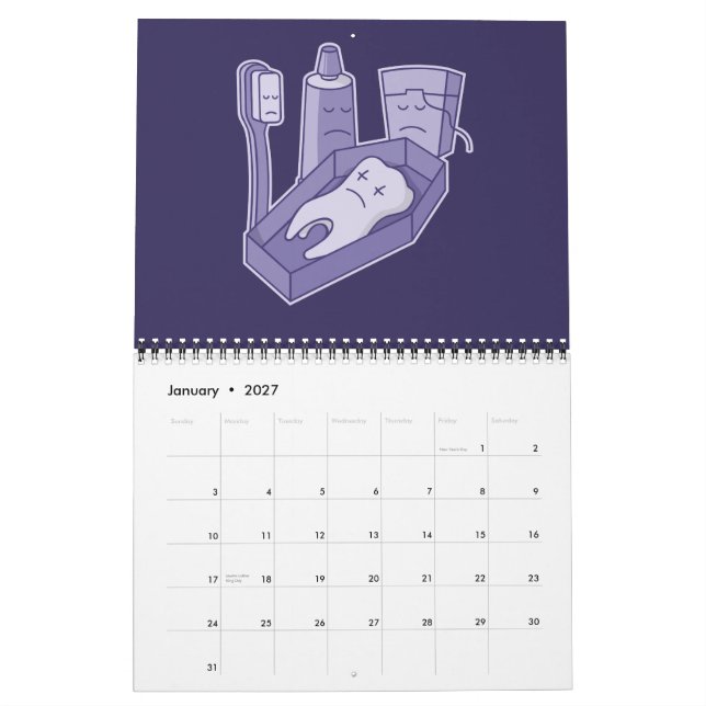 Calendário Funeral do Dente (Jan 2027)